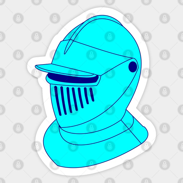 16th century helmet (aquamarine) Sticker by PabloDeChenez